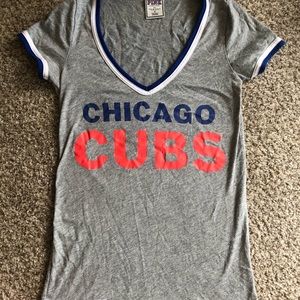 Chicago Cubs v neck play ball shirt